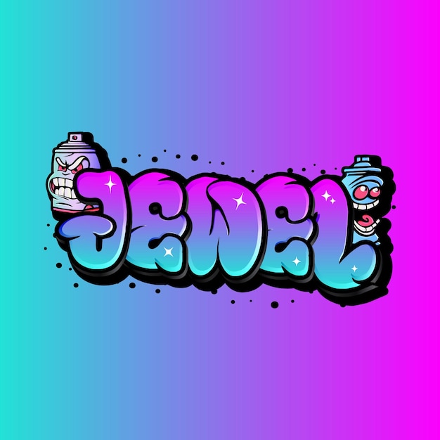 graffiti letras tipografía ilustraciones de arte.