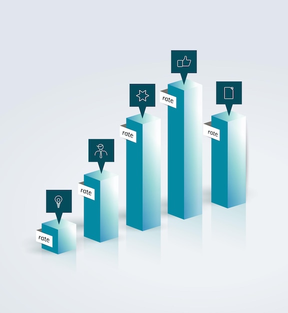 Gráfico 3d para infografía.