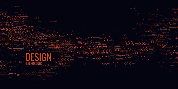Gráfico abstracto de moda. Formas geométricas sobre un fondo oscuro. Ilustración vectorial