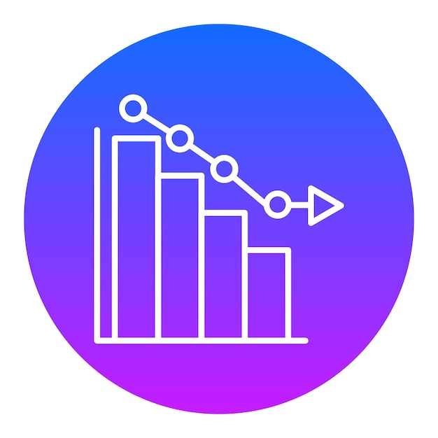un gráfico azul y rosa con un fondo azul y púrpura con un diagrama en él