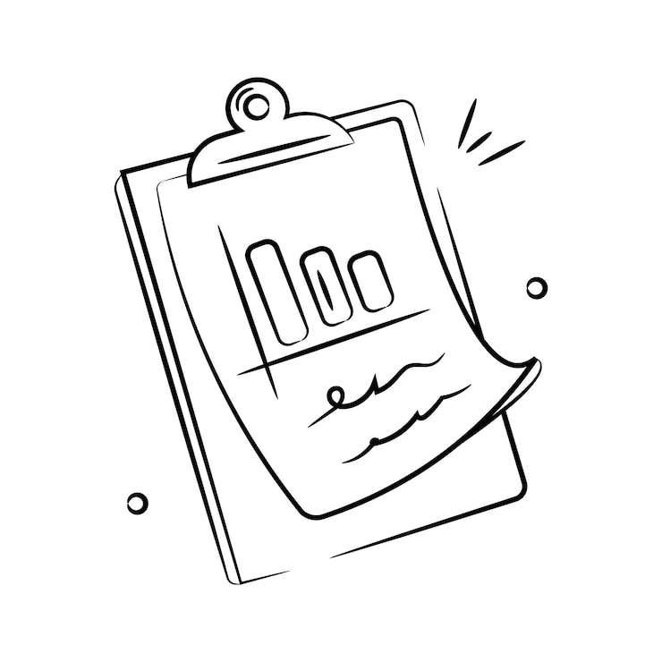 Vector gráfico de barra en la página que denota el icono del informe de negocios vector de análisis de marketing