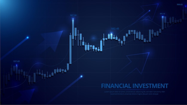 Gráfico bursátil o forex trading