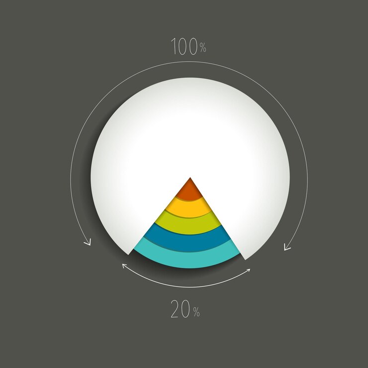 Vector gráfico circular.