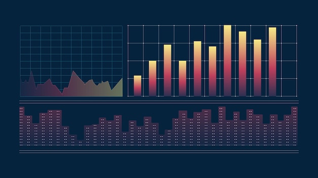 un gráfico colorido de un gráfico