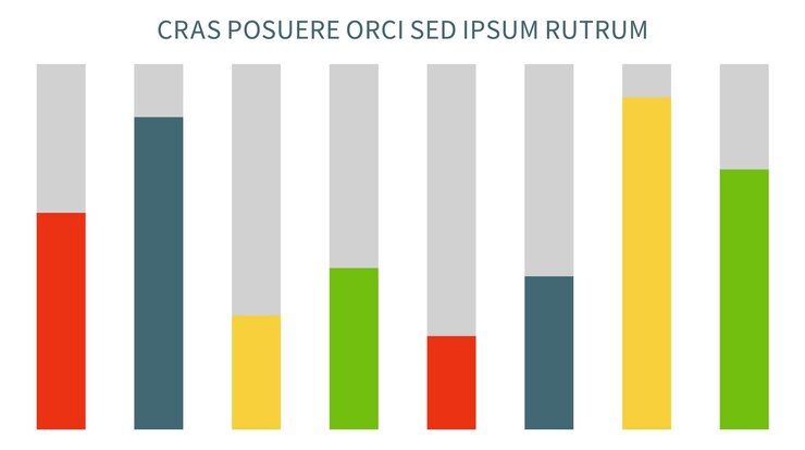 Vector gráfico de columnas diagrama de datos de color informe comercial