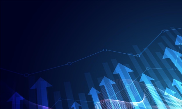 Vector gráfico de comercio de inversión bursátil en concepto gráfico adecuado.