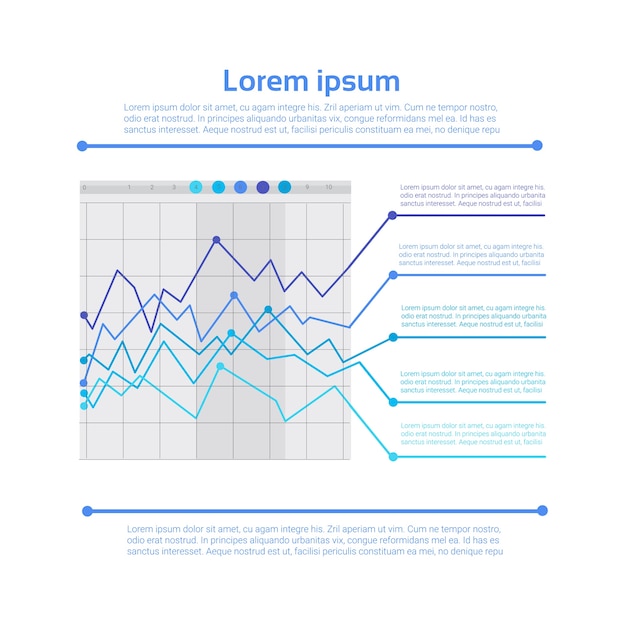 Vector gráfico conjunto financiero infografía