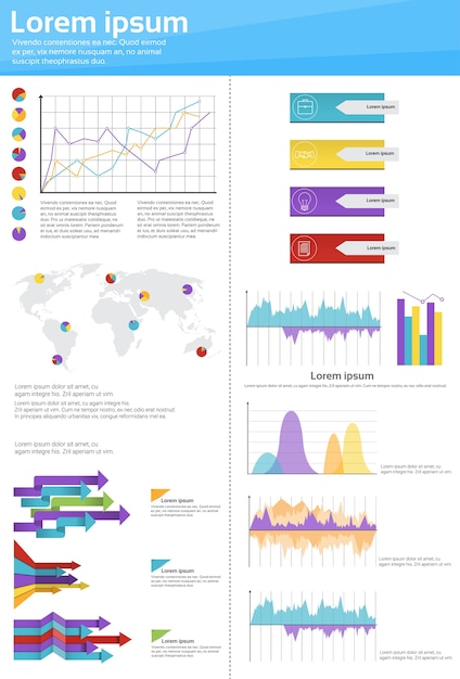 Gráfico conjunto finanzas diagrama infografía