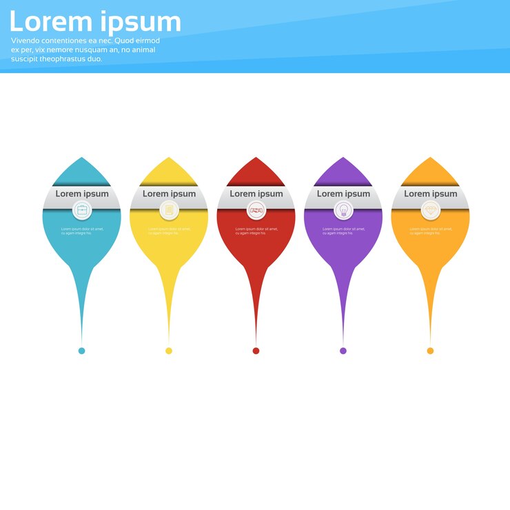 Vector gráfico conjunto de iconos de infografía finanzas