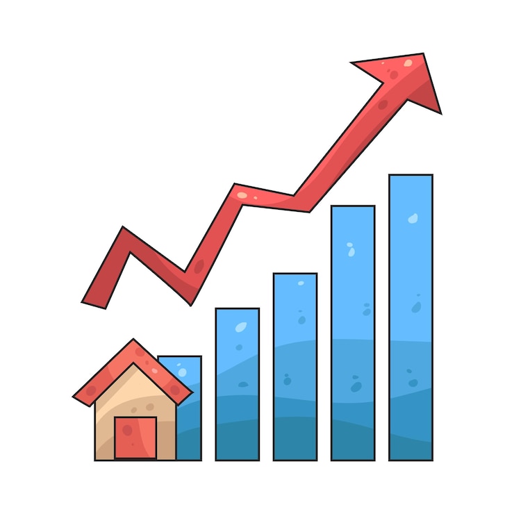 Vector gráfico de crecimiento