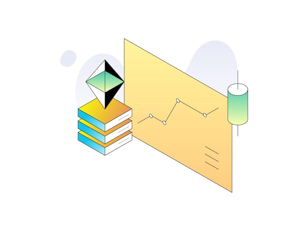 gráfico criptográfico y servidor ethereum