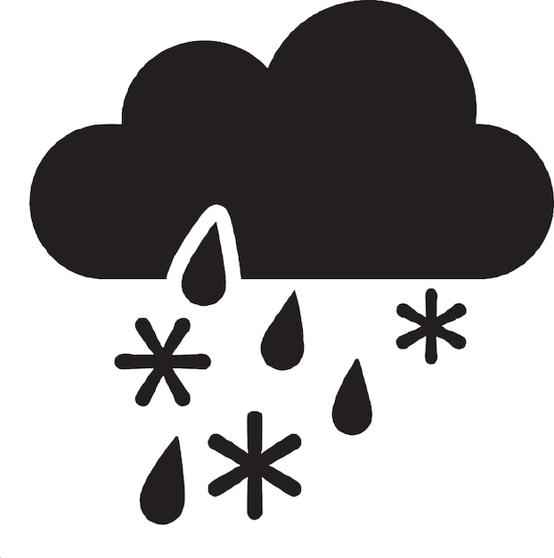 Gráfico de diseño de icono de vector de tiempo nublado