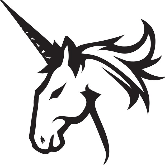 Gráfico de diseño de icono de vector de unicornio volador