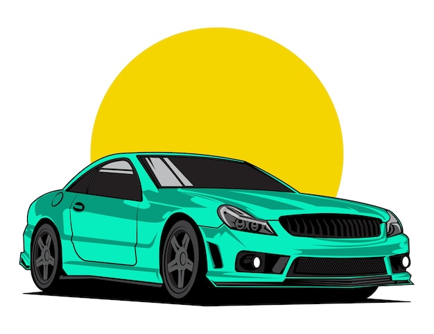 Gráfico de diseño de vector de ilustración de vehículo de coche automotriz