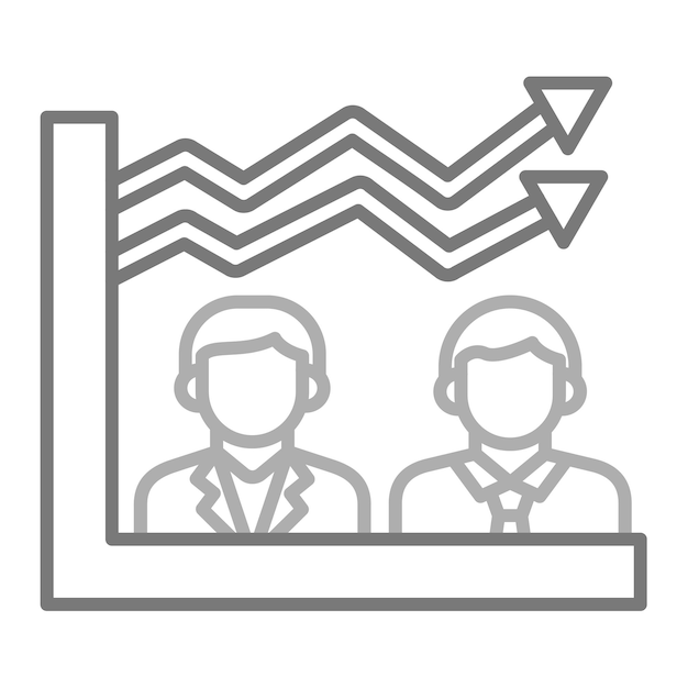 un gráfico de dos personas con auriculares y un gráfico que dice la palabra