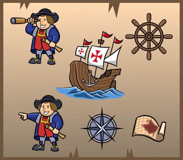 Gráfico del elemento del día de Columbus