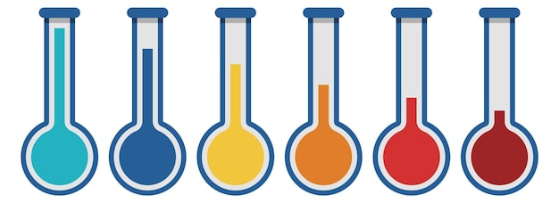 Gráfico de escala de progreso del elemento de medición de color infográfico