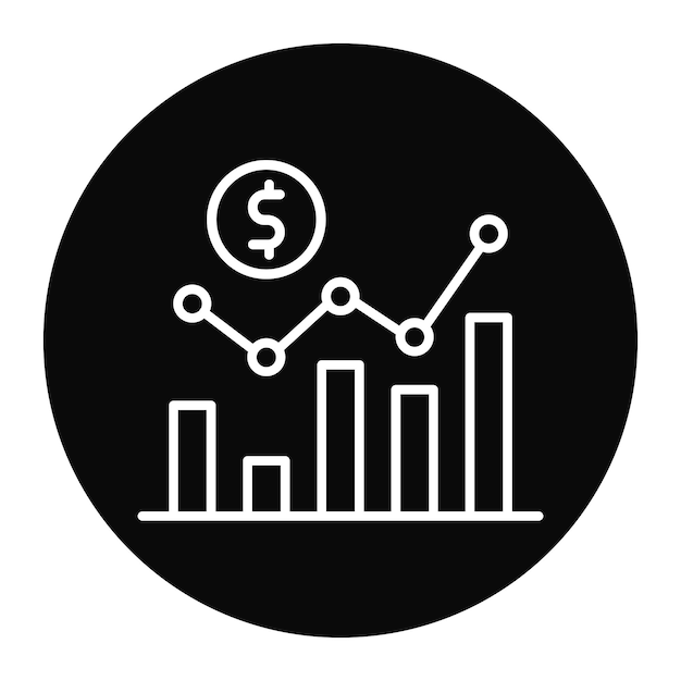 un gráfico está en un fondo negro con un gráfico gráfico en él