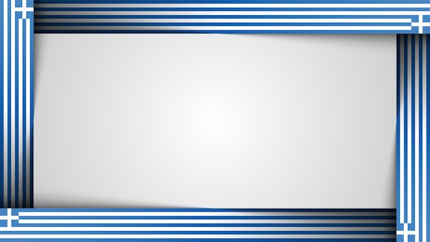 Gráfico y etiqueta del fondo del borde de Grecia