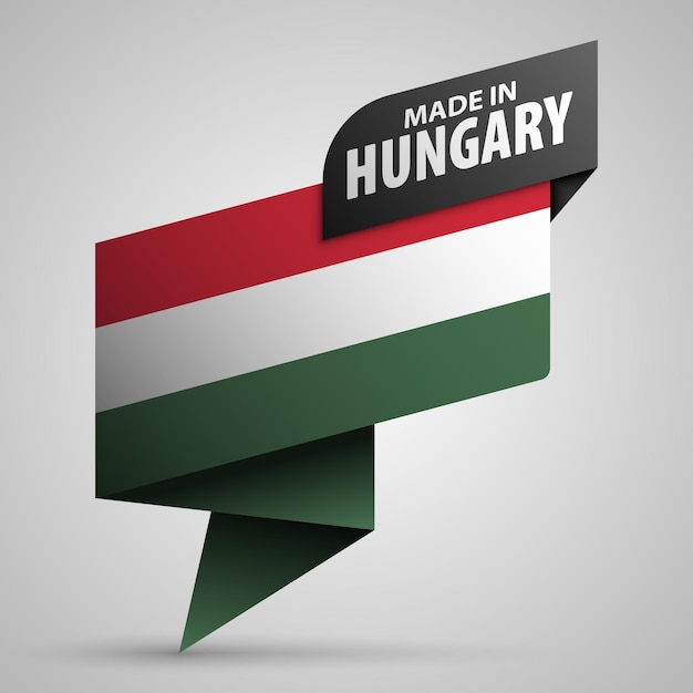 Gráfico y etiqueta "Made in Hungary"