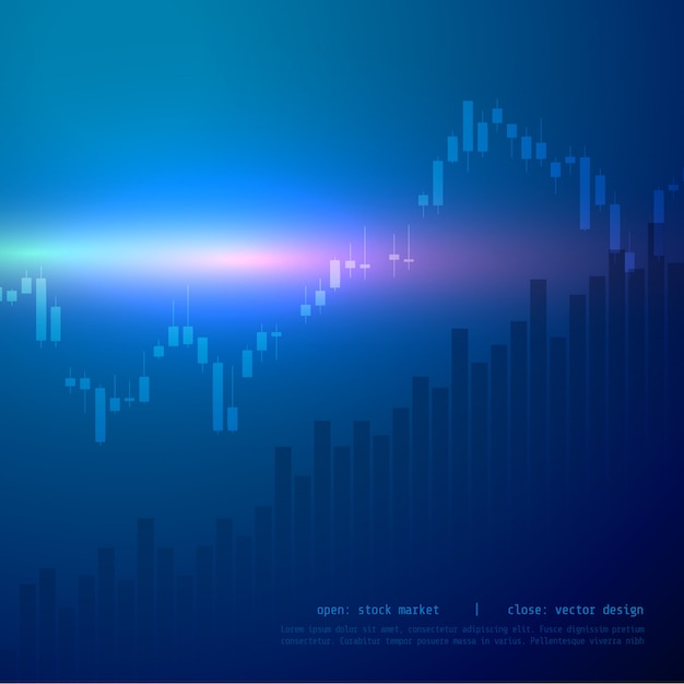 gráfico del gráfico del palo de vela del mercado de valores con punto alto y bajo