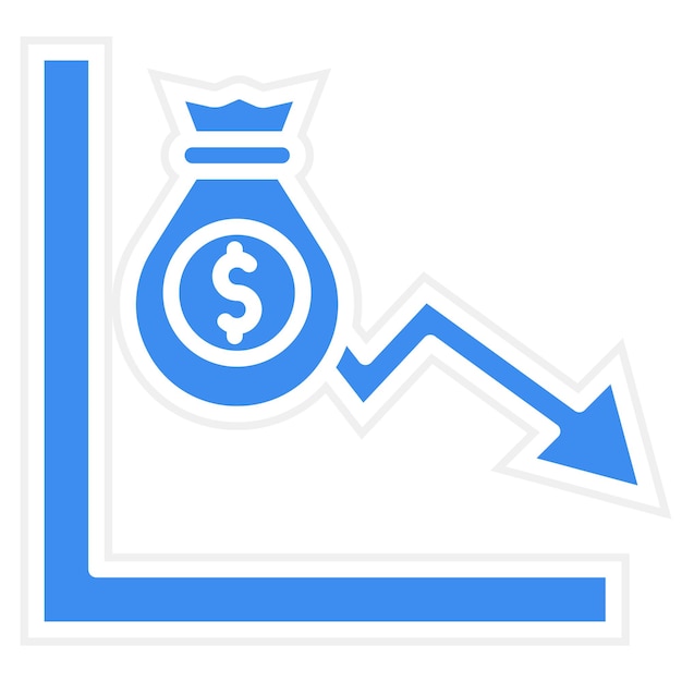 un gráfico con un gráfico que dice dólar en él