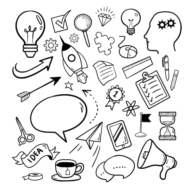 Vector gráfico de ilustración del elemento de ideas