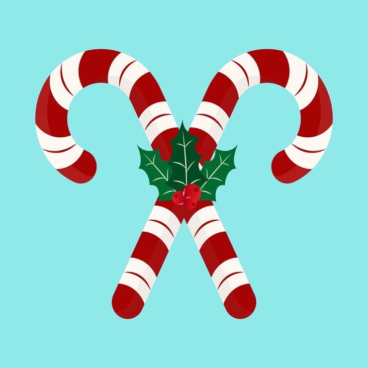 Vector gráfico de ilustración de vector de candy cane stocking stuffer