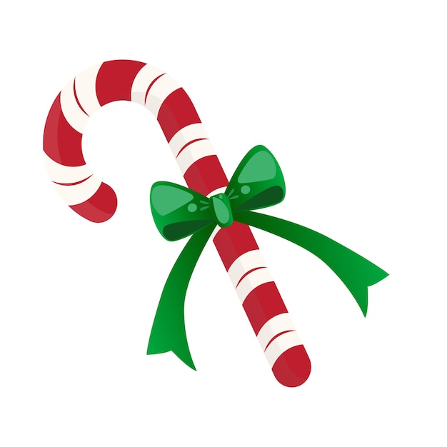 Gráfico de ilustración de vector de Candy Cane Stocking Stuffer