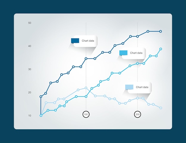 Gráfico para infografías gráfico rayado.