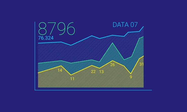 Vector gráfico infográfico gráfico vectorial símbolo de negocios