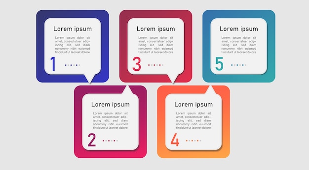 Gráfico infográfico de negocios