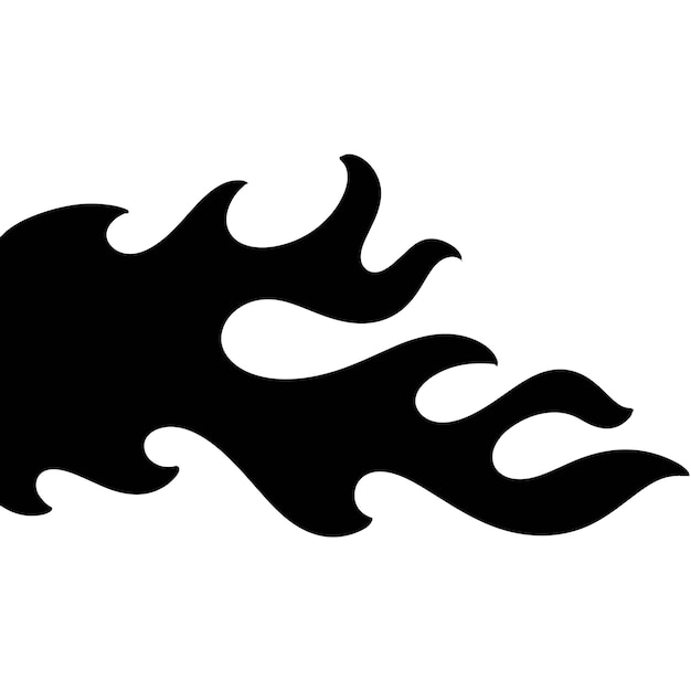 Gráfico de llama de automóvil de músculo de hotrod tribal para capuchones laterales y motocicletas Se puede usar como pegatina