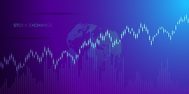 Vector gráfico del mercado de valores