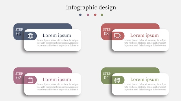 Gráfico de negocios e infografía informativa.