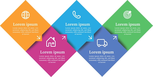 Gráfico de negocios e infografía informativa.