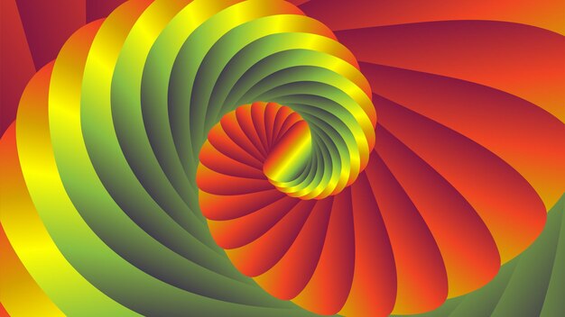 gráfico de onda, espiral degradado