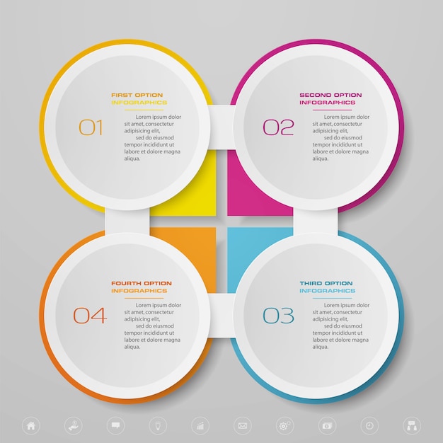 Gráfico de presentación elemento infográfico