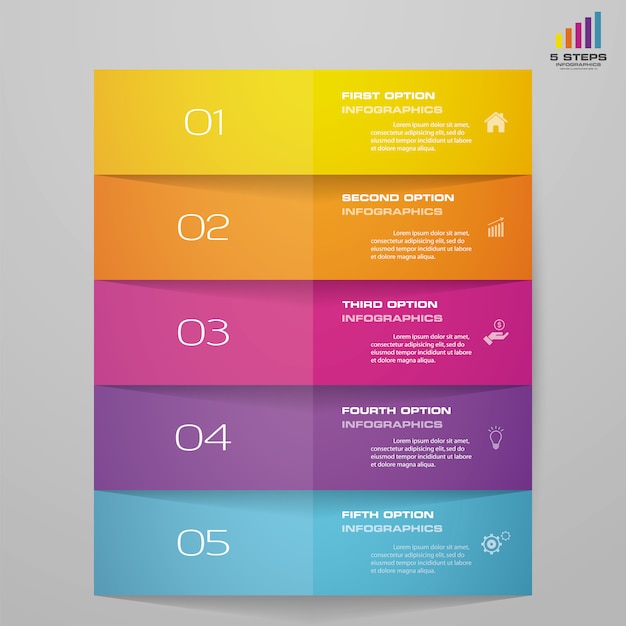 Gráfico de presentación elemento infográfico