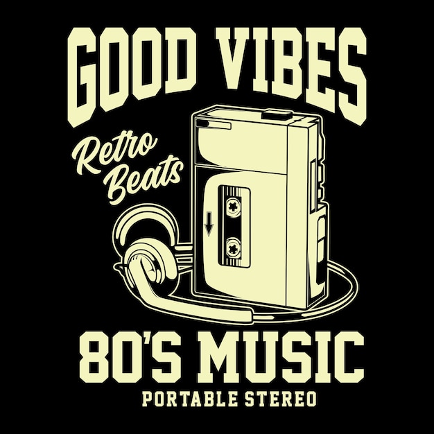 Gráfico de retro beats