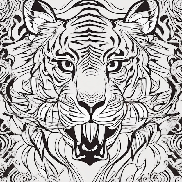 un gráfico de un tigre con las palabras leones en él