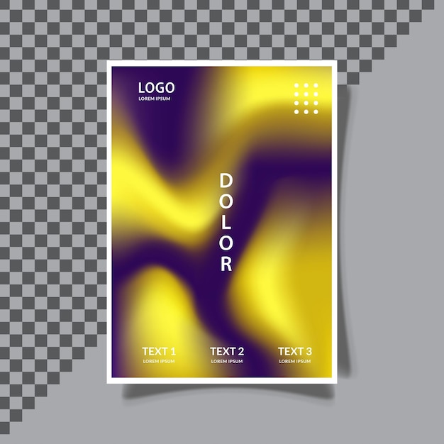 Gráfico de vector de arte fluido de color de malla abstracta de fondo de plantilla de cubierta de gradación moderna