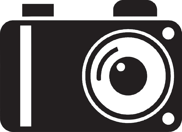 Gráfico de vector de diseño de icono de cámara compacta