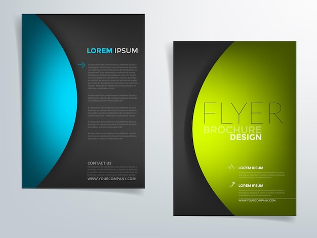 Gráfico de vector de folleto comercial de volante de encabezado con espacio para diseño de texto y mensaje