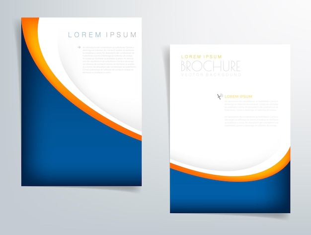 Gráfico de vector de folleto comercial de volante de encabezado con espacio para diseño de texto y mensaje