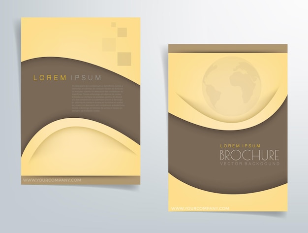 Gráfico de vector de folleto comercial de volante de encabezado con espacio para diseño de texto y mensaje