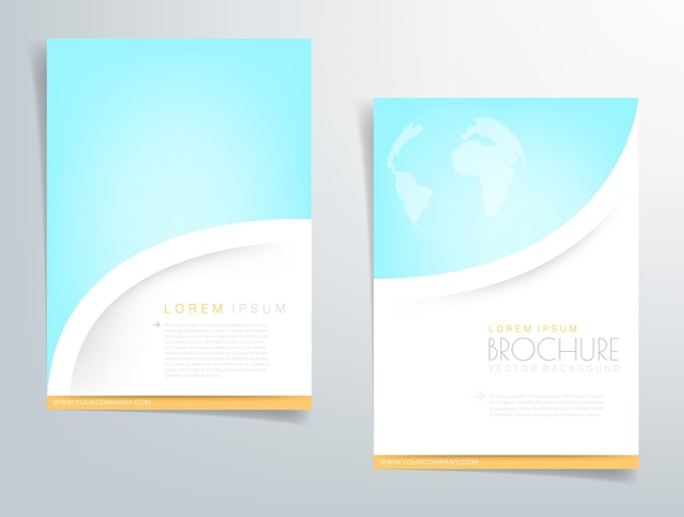 Gráfico de vector de folleto comercial de volante de encabezado con espacio para diseño de texto y mensaje