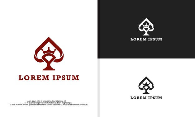 Gráfico de vector de ilustración de logotipo de espada rey en estilo simple