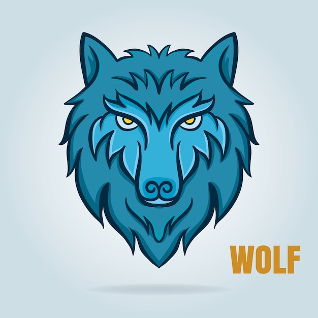 Gráfico de vector de lobo