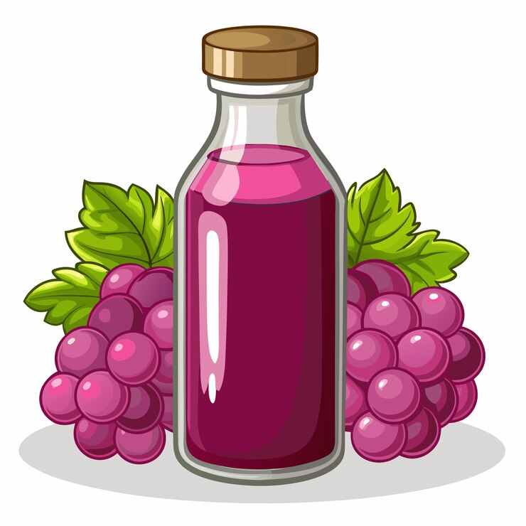 Vector gráfico vectorial de bebidas de jugo de uva
